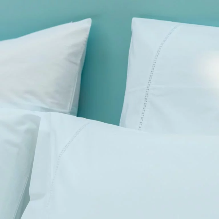 Cotton Percale Lace Trim Pillowcase snwo white 1