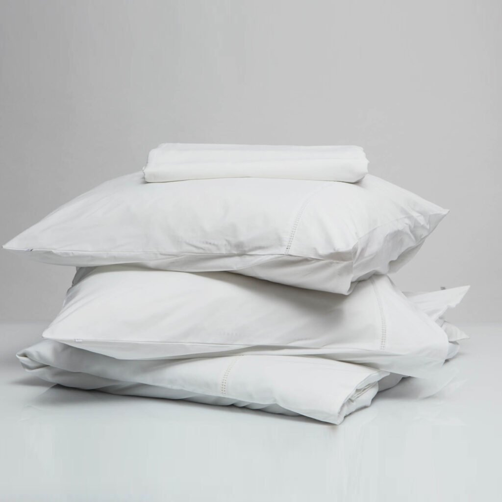 Cotton percale lace trim bundles snow white 1