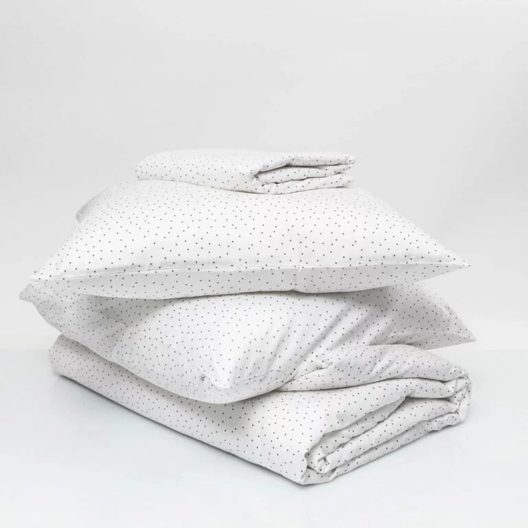 Cotton sateen bundle small grey dots 1