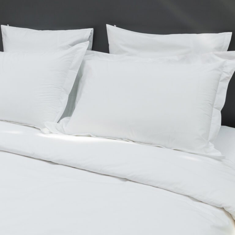 Cotton sateen oxford edge pillowcase snow white 4