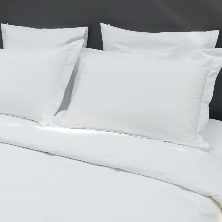 Cotton sateen oxford edge pillowcase snow white 4