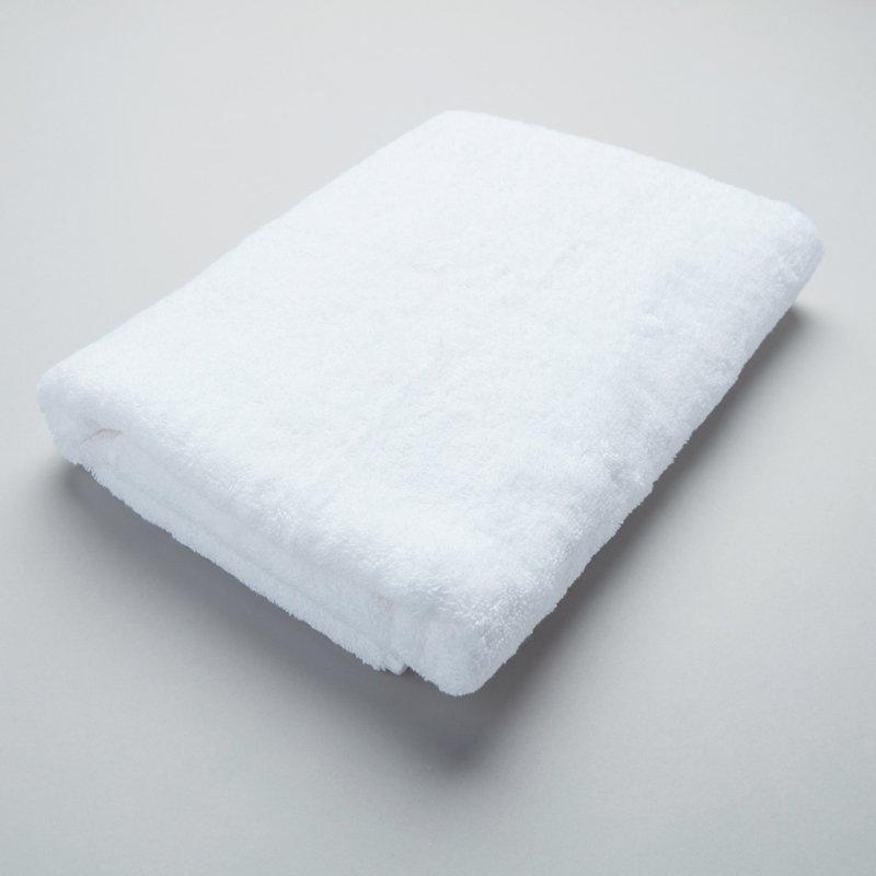 Kalani Organic Cotton White Bath Towels