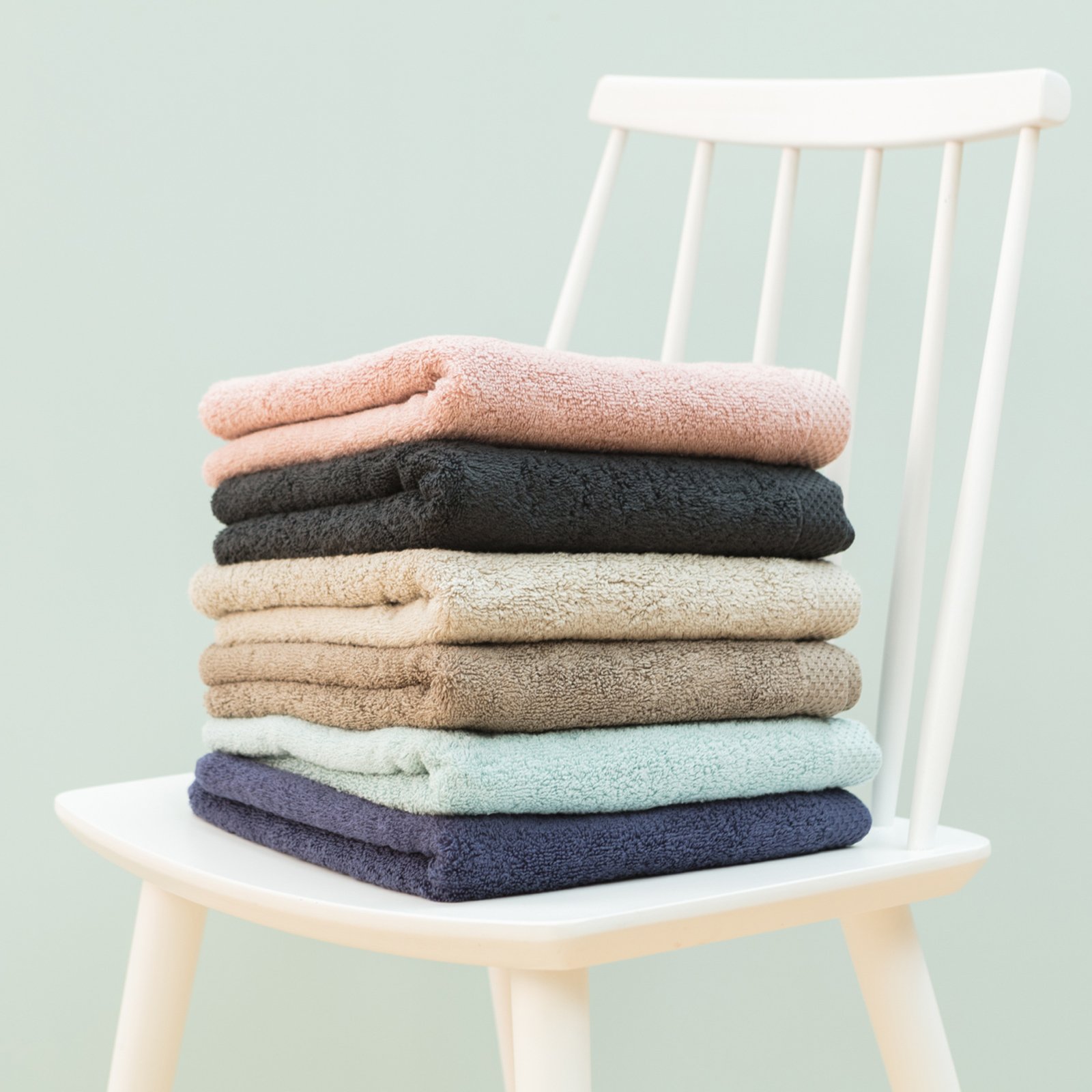 Kalani Organic Cotton White Bath Towels