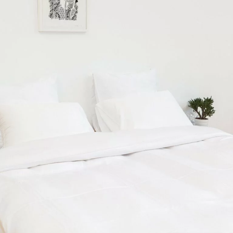Cotton Percale Duvet Cover Snow White 12