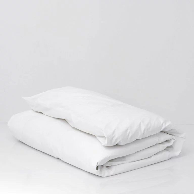 Cotton Percale Duvet Cover Snow White 2