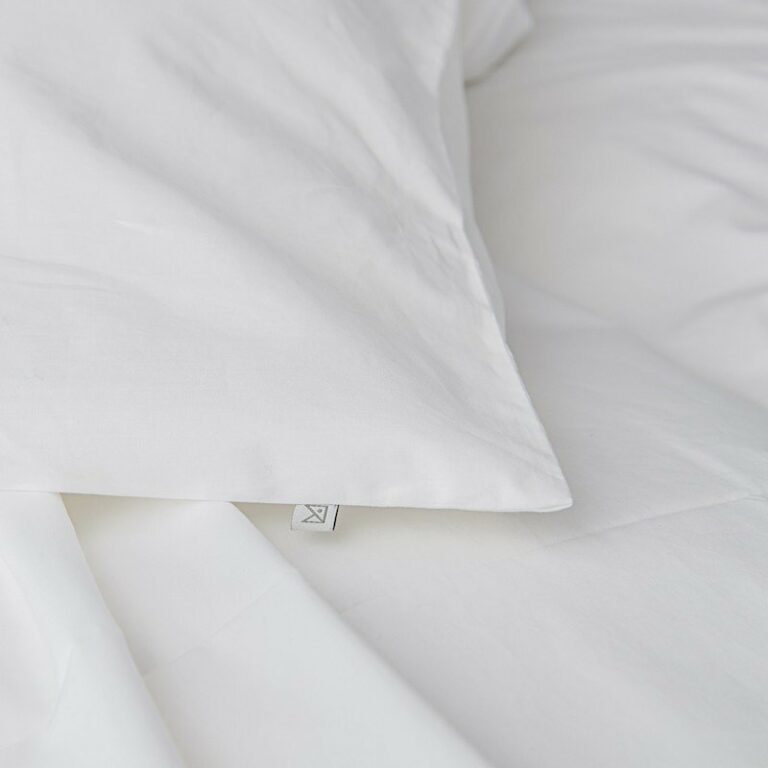 Cotton Percale Duvet Cover Snow White 4
