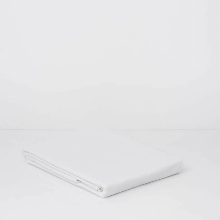 Cotton Percale Duvet Cover Snow White 5