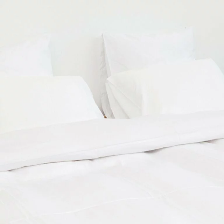 Cotton Percale Duvet Cover Snow White 8