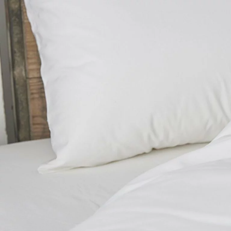 Cotton Percale Fitted Sheet Snow White 3