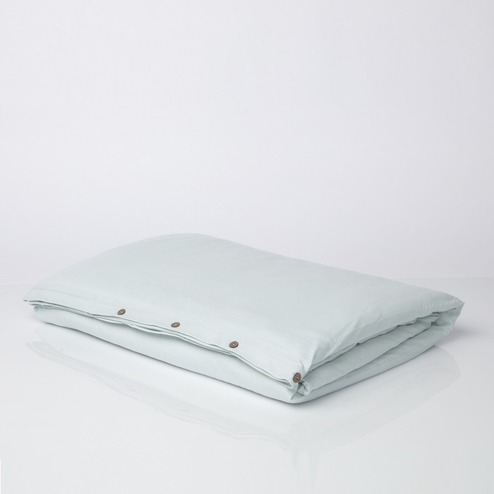 Beddengoedset gewassen katoen 2 plaatsen groen 240 x 220 cm