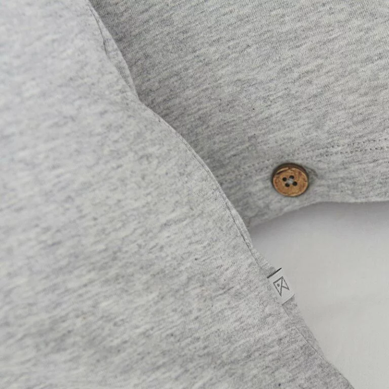 Cotton Premium Jersey Pillowcase Light Grey Melange 2