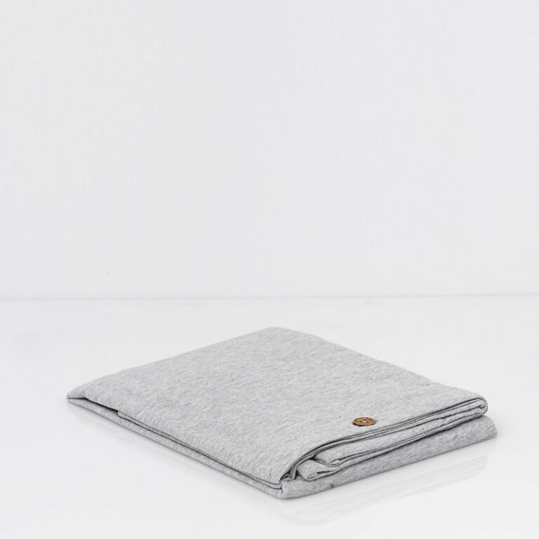 Cotton Premium Jersey Pillowcase Light Grey Melange 4
