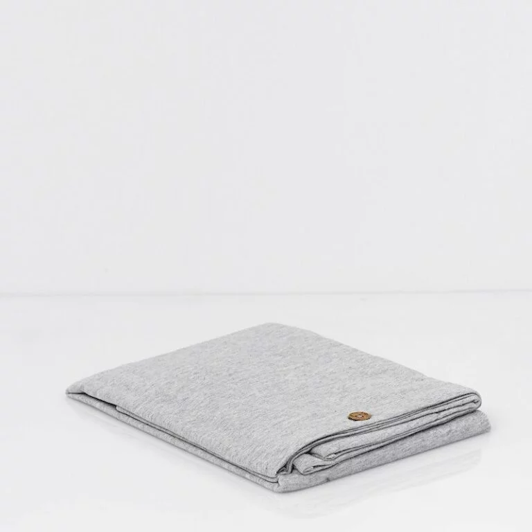 Cotton Premium Jersey Pillowcase Light Grey Melange 4