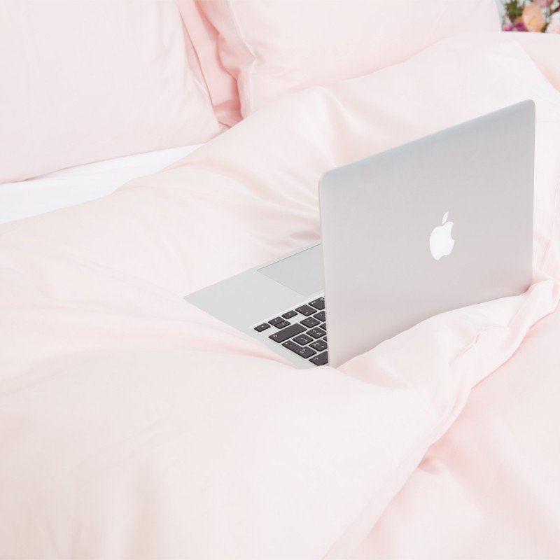 Cotton Sateen Duvet Cover Soft Pink 7