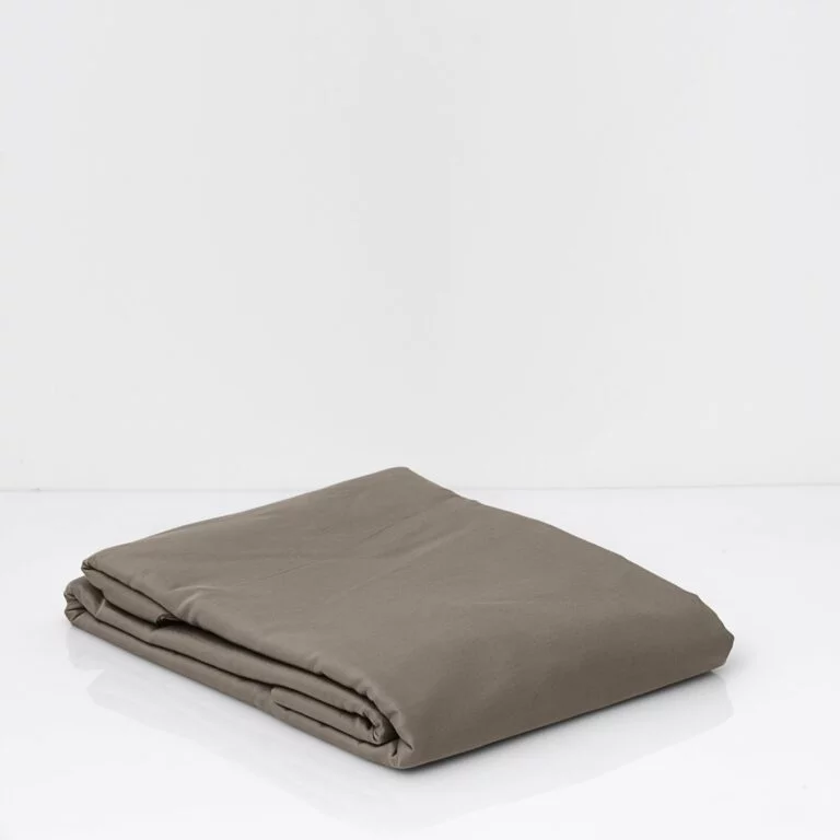 cotton sateen duvet cover taupe 1