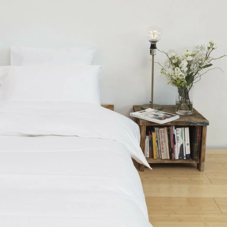 Cotton Sateen Lace Trim Duvet Cover Snow White 5