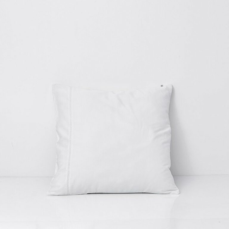 Cotton Sateen Lace Trim Pillowcase Snow White 4