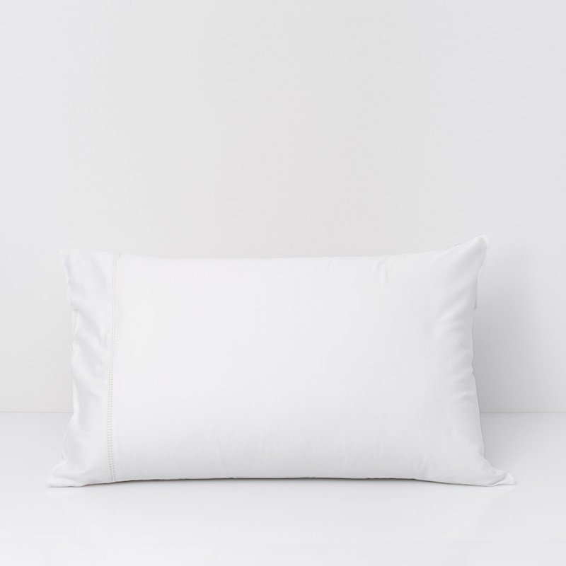 Cotton Sateen Lace Trim Pillowcase Snow White 5