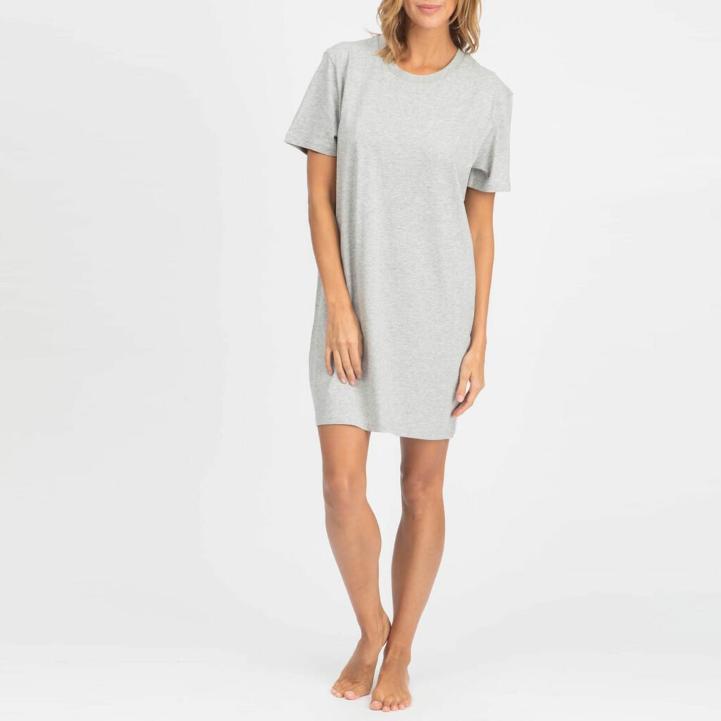 dress women organic w jersey dress organic w jersey dress heather grey 1