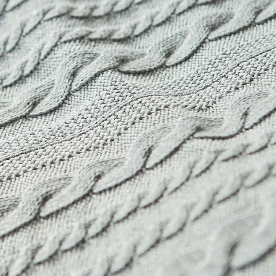 Stoffen – Plat gebreid gekabeld tricot Stoffen - Plat gebreid gekabeld tricot