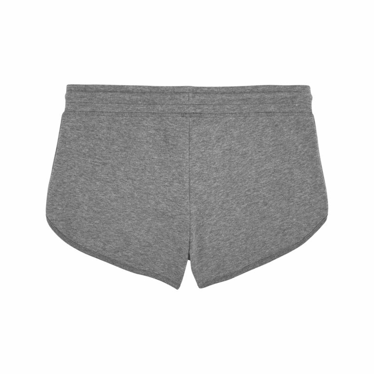 shorts women organic w shortss organic w shorts mid heather grey back