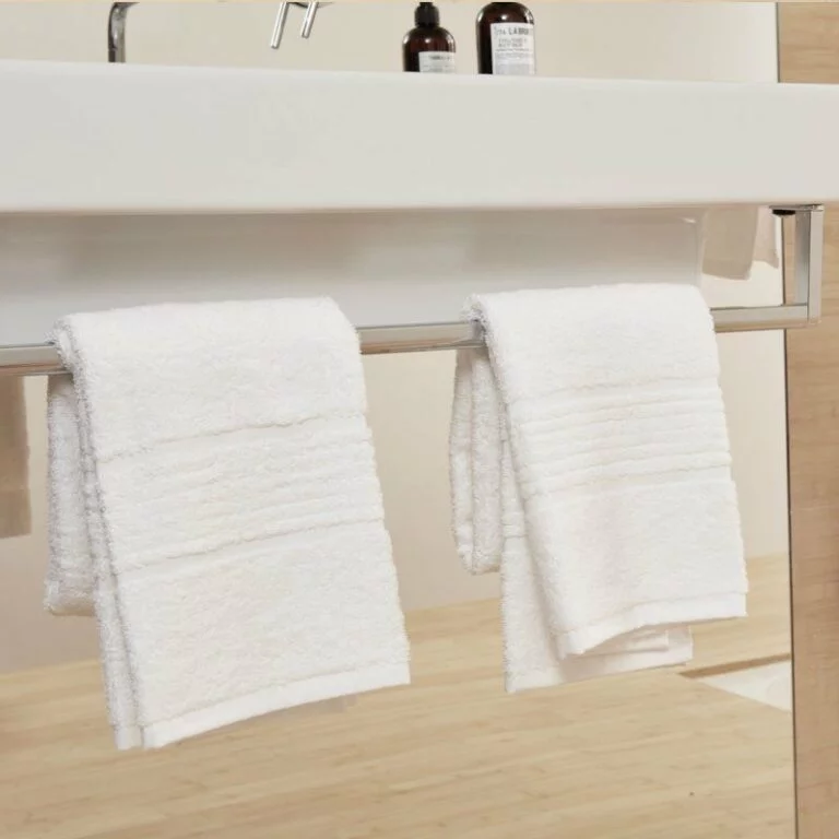 Stripe Cam Border Towel Snow White 4