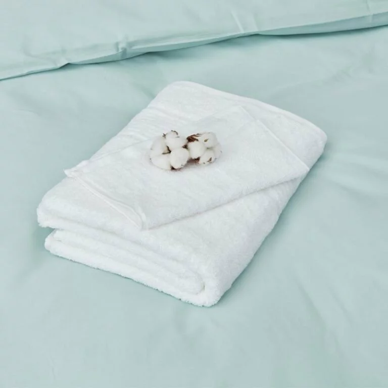 Stripe Cam Border Towel Snow White 5