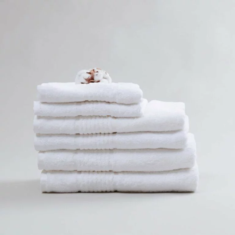 Stripe Cam Border Towel Snow White 6