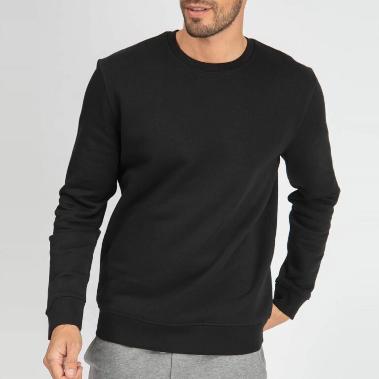 sweat unisex organic crewneck pullover organic crewneck pullover black 4