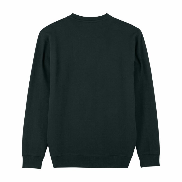 sweat unisex organic crewneck pullover organic crewneck pullover black back
