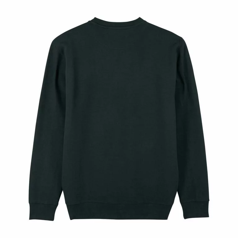 sweat unisex organic crewneck pullover organic crewneck pullover black back