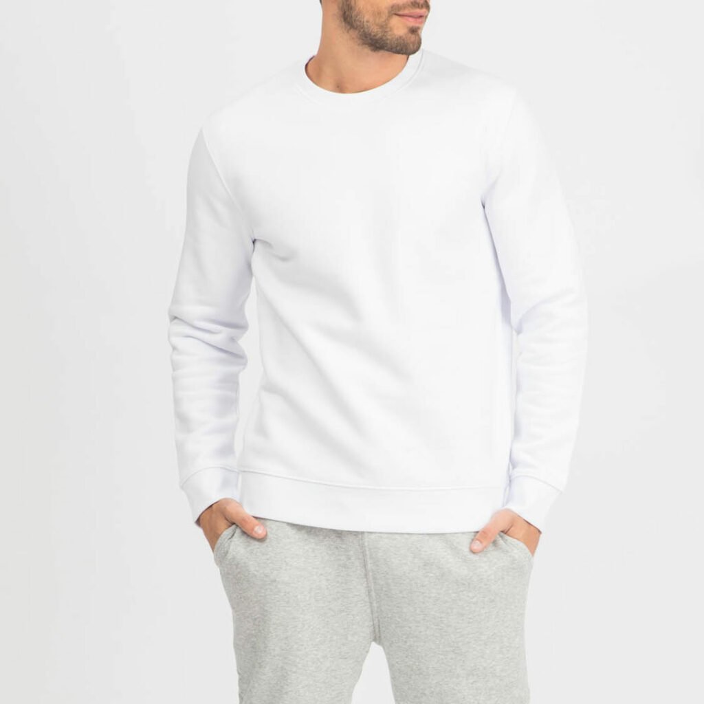 sweat unisex organic crewneck pullover organic crewneck pullover white 2