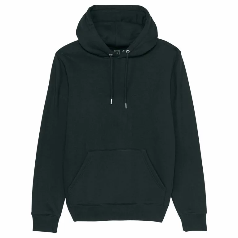 sweat unisex organic hooded pullover organic hooded pullover canyon black front