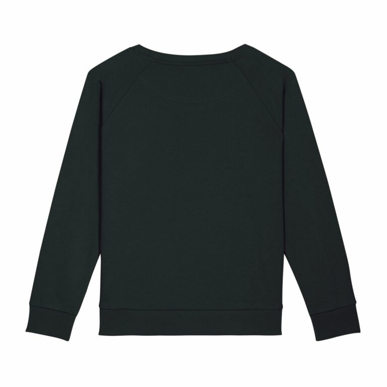 sweat women organic w hooded pullover organic w hooded pullover black back