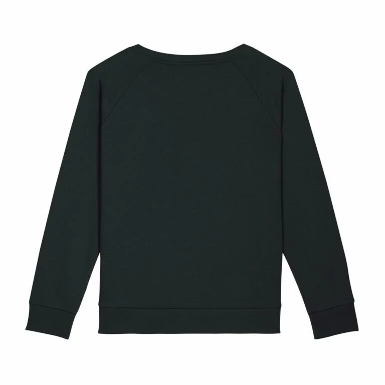 sweat women organic w hooded pullover organic w hooded pullover black back