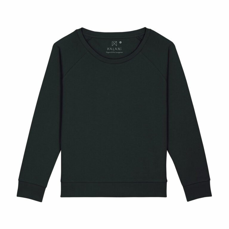 sweat women organic w hooded pullover organic w hooded pullover black front