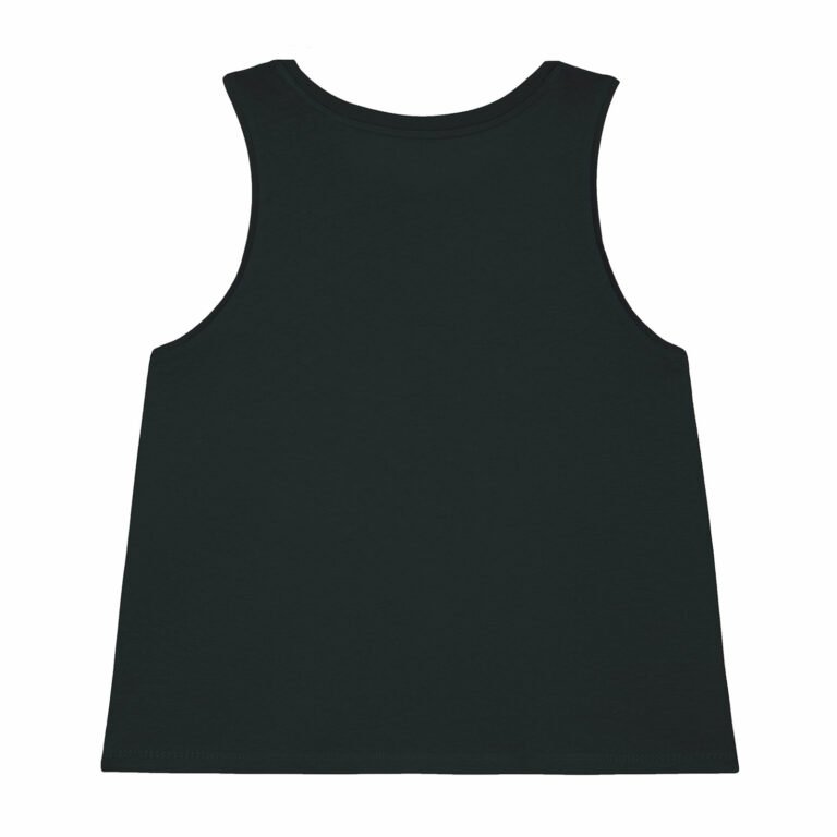 tee women organic w cropped tank top organic w cropped tank top black back
