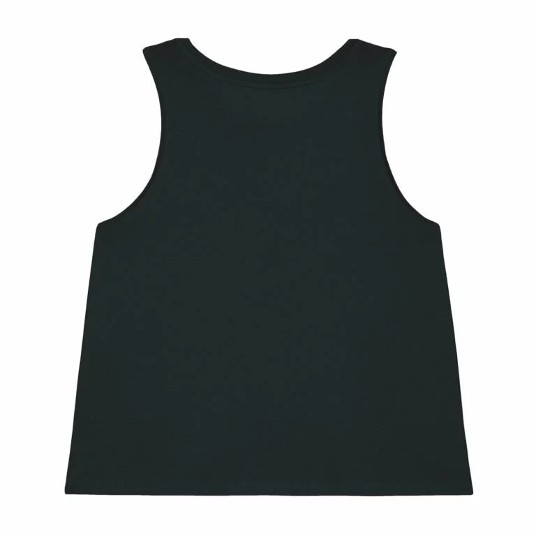 tee women organic w cropped tank top organic w cropped tank top black back