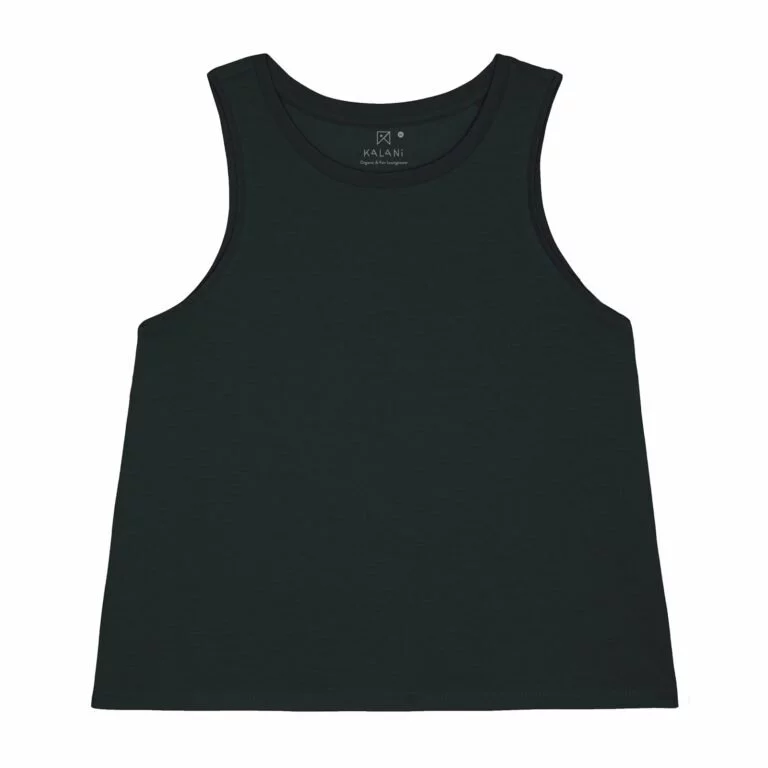 tee women organic w cropped tank top organic w cropped tank top black front