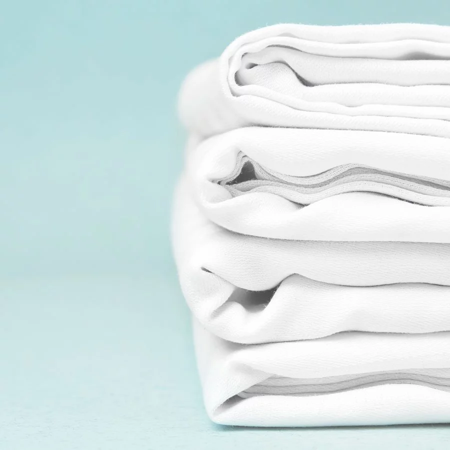 Nous recyclons - Vieux draps de lit