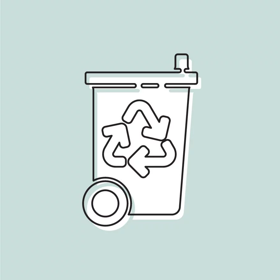 Nous recyclons - Poubelle de recyclage